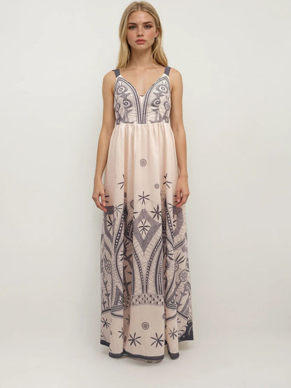 Bohemian-Inspired Maxi Dress – Mystic Nomad – MJ257230